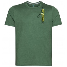 Odlo Wander-/Freizeit Tshirt Crew Neck Nikko mit Logo-Print (50% Baumwolle, 50% Polyester) grün Herren